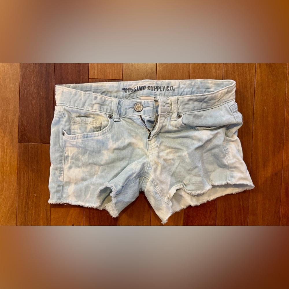 Mossimo Supply Co. Light Blue Bleached Demi’s Shorts